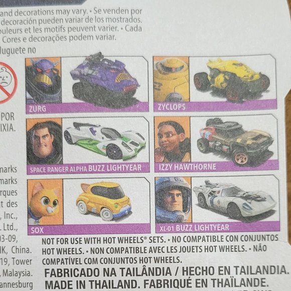 Hot Wheels6 Disney Pixar Lightyear Set of - Picture 2 of 5